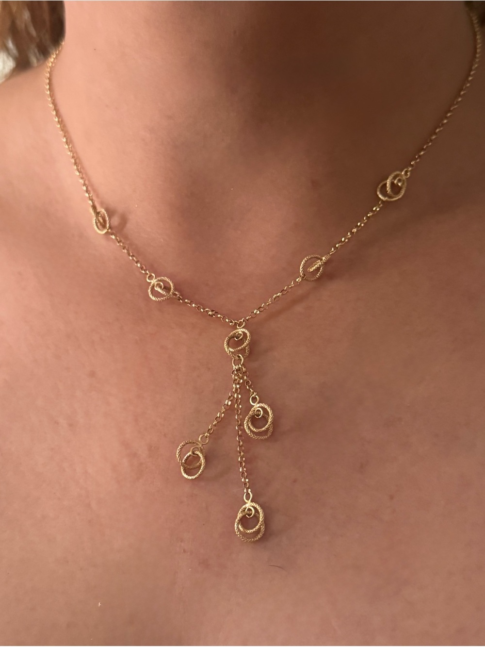 Lariat necklace Midas 14 gold
